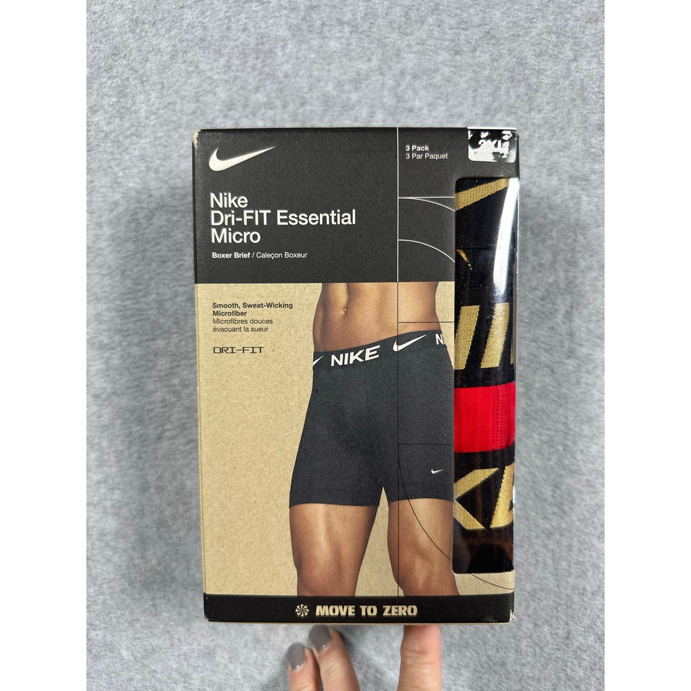 Nike Dri-FIT Essential Cotton Stretch Boxer Briefs Men's 2XL 3 Pack
